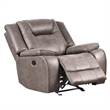 Pemberly Row Contemporary Desert Taupe Glider Recliner Two Pack