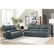 Pemberly Row Contemporary Azure Cordless Power Recliner Two Pack