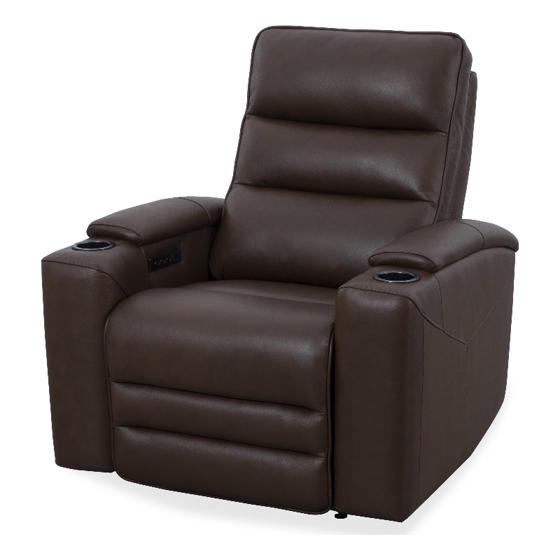 Pemberly Row Contemporary Autumn Umber Power Zero Gravity Recliner