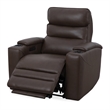 Pemberly Row Contemporary Autumn Umber Power Zero Gravity Recliner