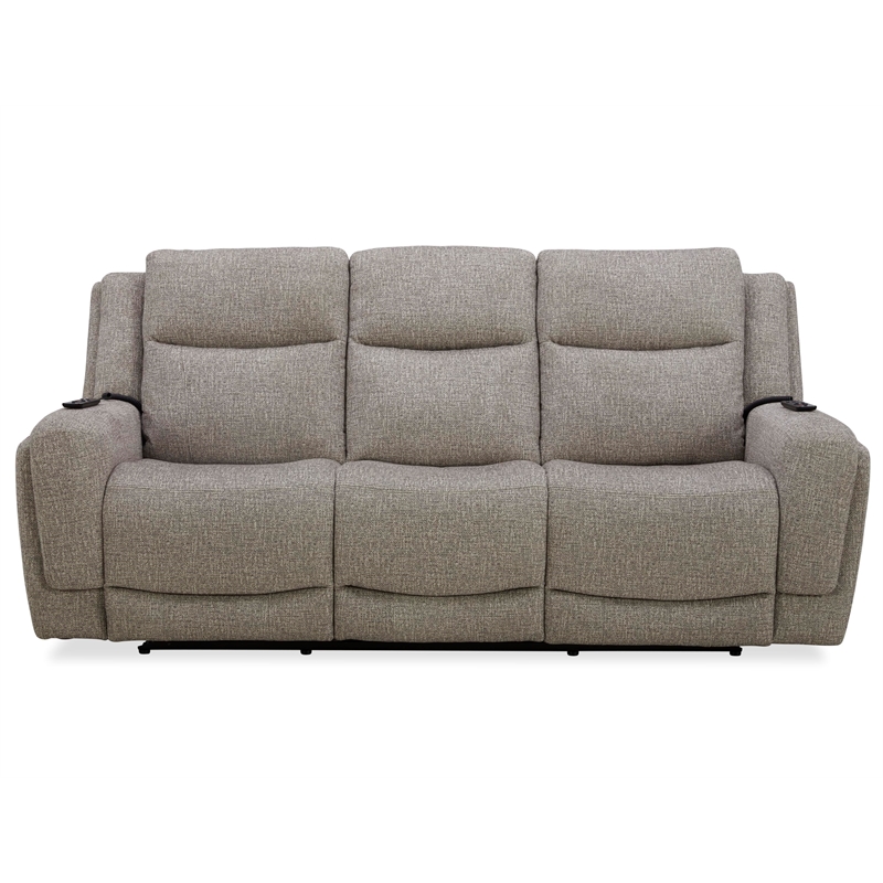 Pemberly Row Contemporary Frappe Power Reclining Sofa and Recliner