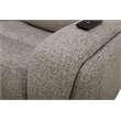 Pemberly Row Contemporary Frappe Power Reclining Sofa and Recliner