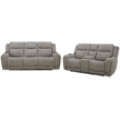 Pemberly Row Contemporary Frappe Power Reclining Sofa and Loveseat