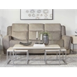 Pemberly Row Contemporary Frappe Power Reclining Sofa and Loveseat