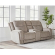 Pemberly Row Contemporary Frappe Power Reclining Sofa and Loveseat