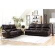 Pemberly Row Contemporary Coffee Cordless Power Recliner Two Pack