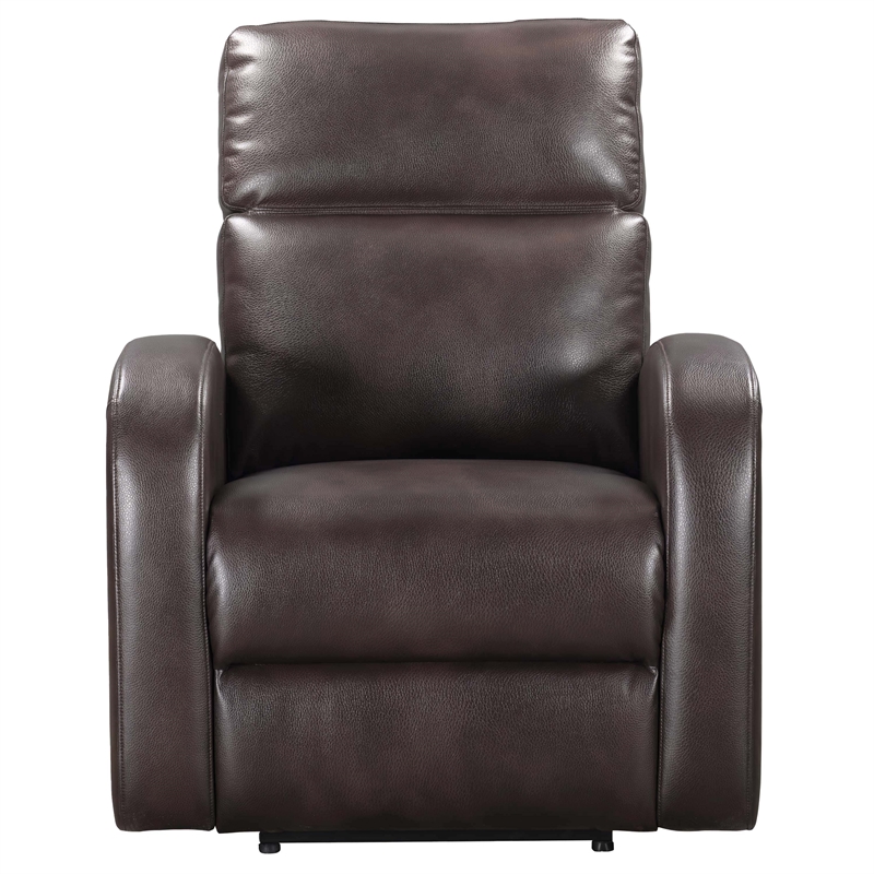 Pemberly Row Contemporary Pebble Brown Manual Recliner Two Pack