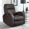 Pemberly Row Contemporary Pebble Brown Manual Recliner Two Pack