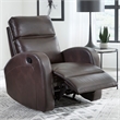 Pemberly Row Contemporary Pebble Brown Manual Recliner Two Pack