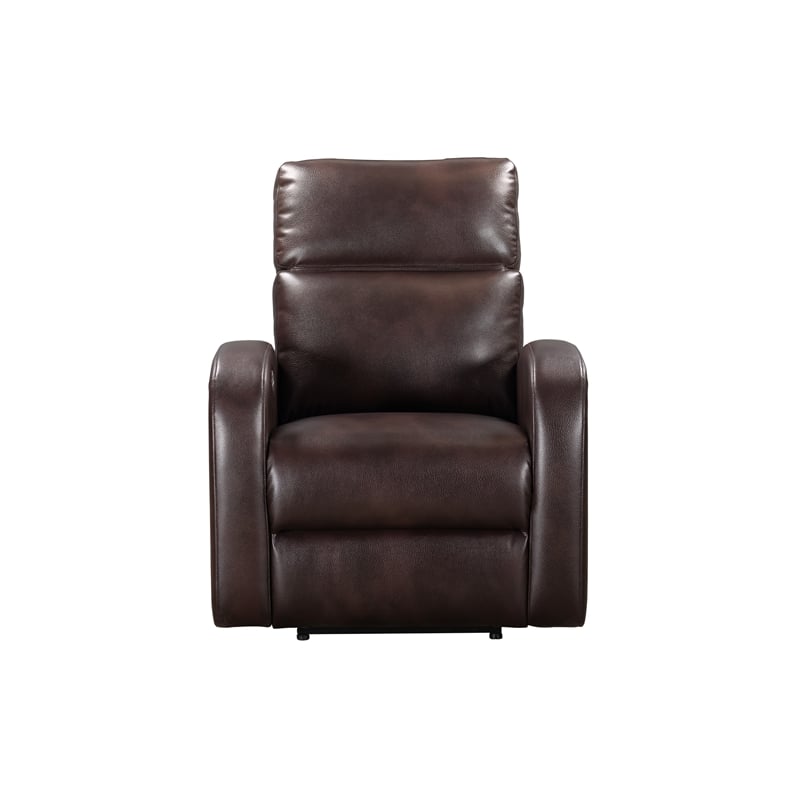 Pemberly Row Contemporary Pebble Brown Power Recliner Two Pack