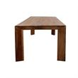 Pemberly Row Contemporary 86 In. Dining Table With 4 Upholstered Chairs
