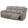 Pemberly Row Contemporary Frappe Power Reclining Sofa and Two Recliners