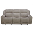 Pemberly Row Contemporary Frappe Power Reclining Sofa and Two Recliners
