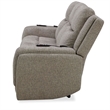 Pemberly Row Contemporary Frappe Power Reclining Sofa and Two Recliners