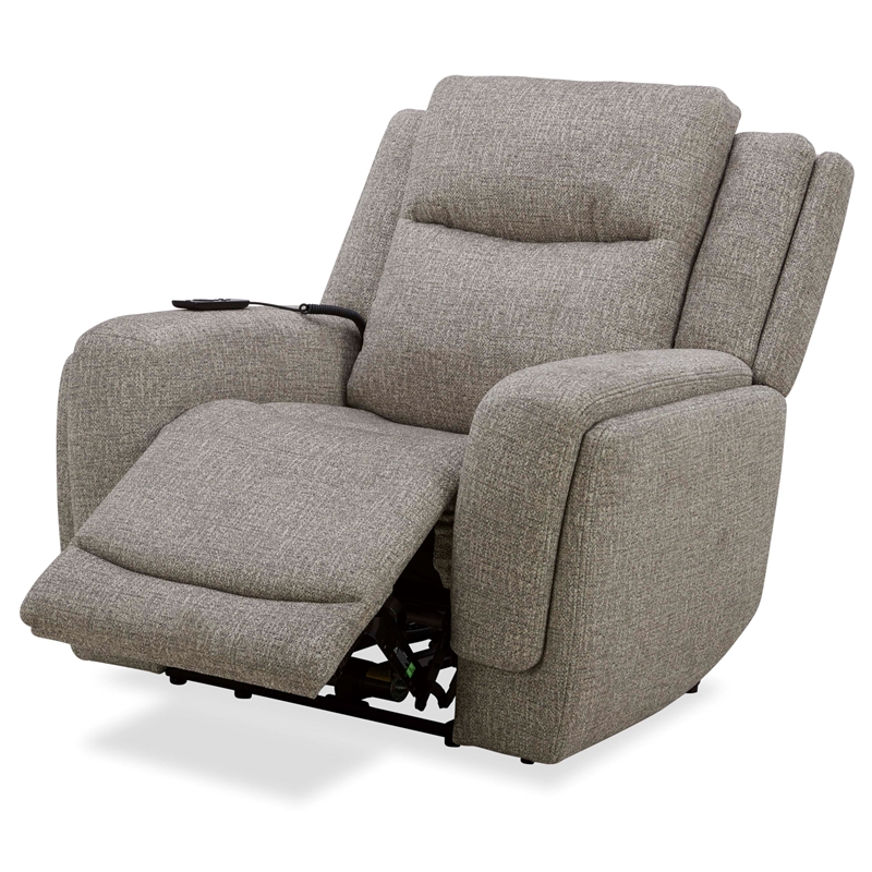 Pemberly Row Contemporary Frappe Power Reclining Sofa and Two Recliners