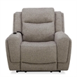 Pemberly Row Contemporary Frappe Power Reclining Sofa and Two Recliners