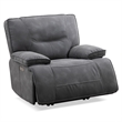 Pemberly Row Contemporary Cobalt Zero Gravity Power Recliner Two Pack