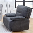 Pemberly Row Contemporary Cobalt Zero Gravity Power Recliner Two Pack