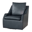 Pemberly Row Contemporary Steamboat Marine Swivel Accent Chair Two Pack