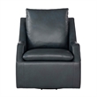 Pemberly Row Contemporary Steamboat Marine Swivel Accent Chair Two Pack