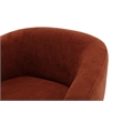 Pemberly Row Contemporary Island Rust Swivel Accent Chair Two Pack