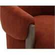Pemberly Row Contemporary Island Rust Swivel Accent Chair Two Pack