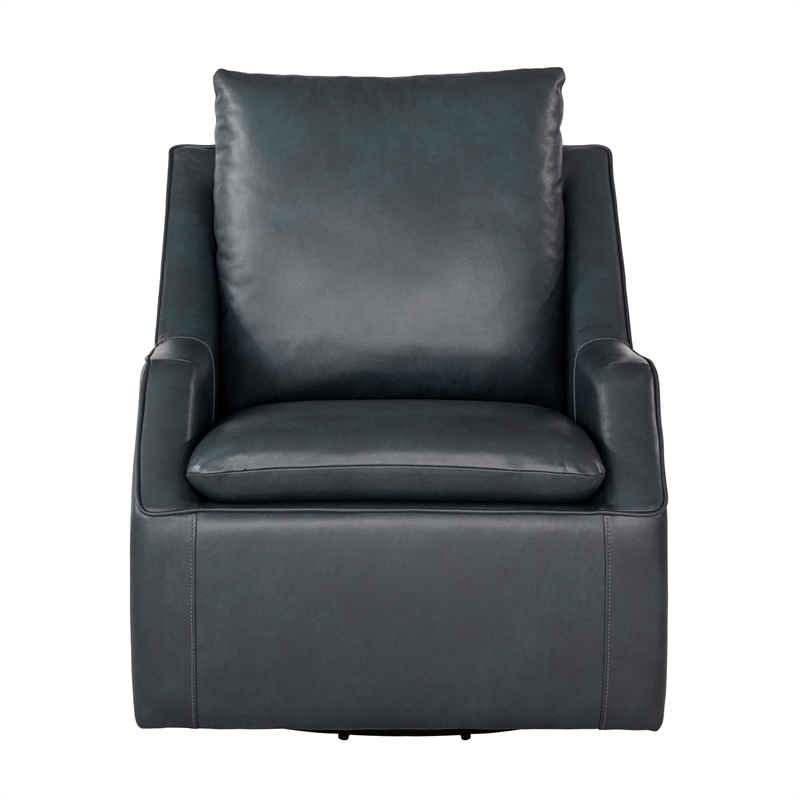 Pemberly Row Contemporary Steamboat Marine Swivel Accent Chair