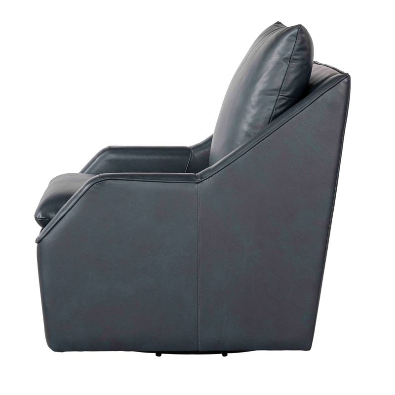 Pemberly Row Contemporary Steamboat Marine Swivel Accent Chair