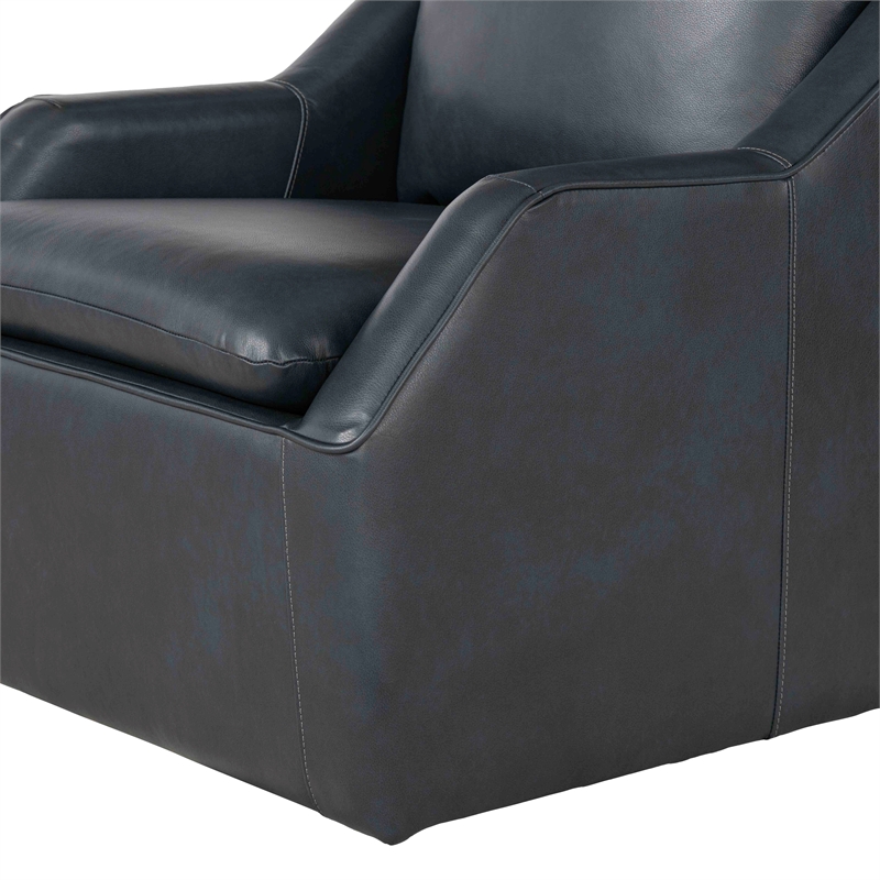 Pemberly Row Contemporary Steamboat Marine Swivel Accent Chair
