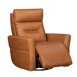 Pemberly Row Contemporary Vintage Caramel Power Swivel Glider Recliner