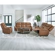 Pemberly Row Contemporary Butternut Power Glider Recliner Two Pack
