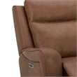Pemberly Row Contemporary Butternut Power Glider Recliner Two Pack