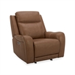 Pemberly Row Contemporary Butternut Power Glider Recliner Two Pack