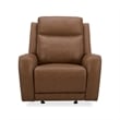 Pemberly Row Contemporary Butternut Power Glider Recliner Two Pack