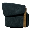 Pemberly Row Contemporary Island Teal Swivel Accent Chair Two Pack