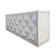 Pemberly Row Contemporary Engineered Wood White Finish Wash 90