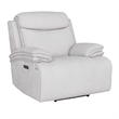 Pemberly Row Contemporary Airy Snow Power Zero Gravity Recliner Two Pack