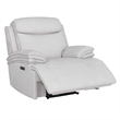 Pemberly Row Contemporary Airy Snow Power Zero Gravity Recliner Two Pack