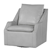 Pemberly Row Contemporary Steamboat Ice Swivel Accent Chair Two Pack