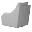 Pemberly Row Contemporary Steamboat Ice Swivel Accent Chair Two Pack