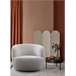 Pemberly Row Contemporary Bloke Cotton Swivel Barrel Chair Two Pack