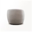 Pemberly Row Contemporary Fabric Bloke Cotton Swivel Barrel Chair