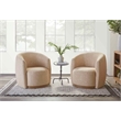 Pemberly Row Contemporary Sand Dollar Swivel Accent Chair Two Pack