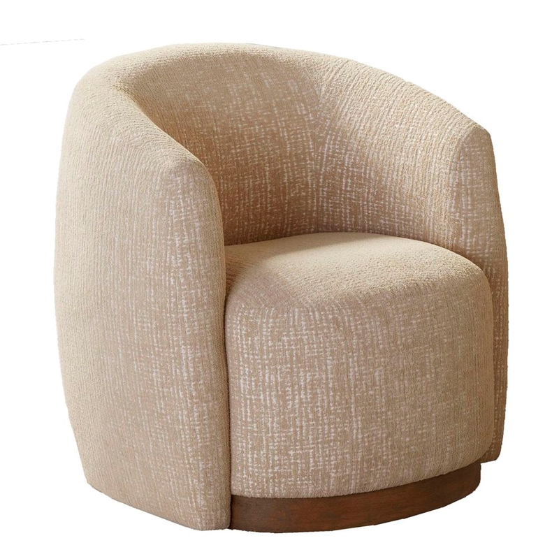 Pemberly Row Contemporary Sand Dollar Swivel Accent Chair Two Pack