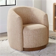 Pemberly Row Contemporary Sand Dollar Swivel Accent Chair Two Pack