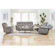 Pemberly Row Contemporary Bristol Grey Power Recliner Two Pack
