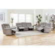 Pemberly Row Contemporary Bristol Grey Power Recliner Two Pack