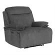 Pemberly Row Contemporary Airy Midnight Power Zero Gravity Recliner