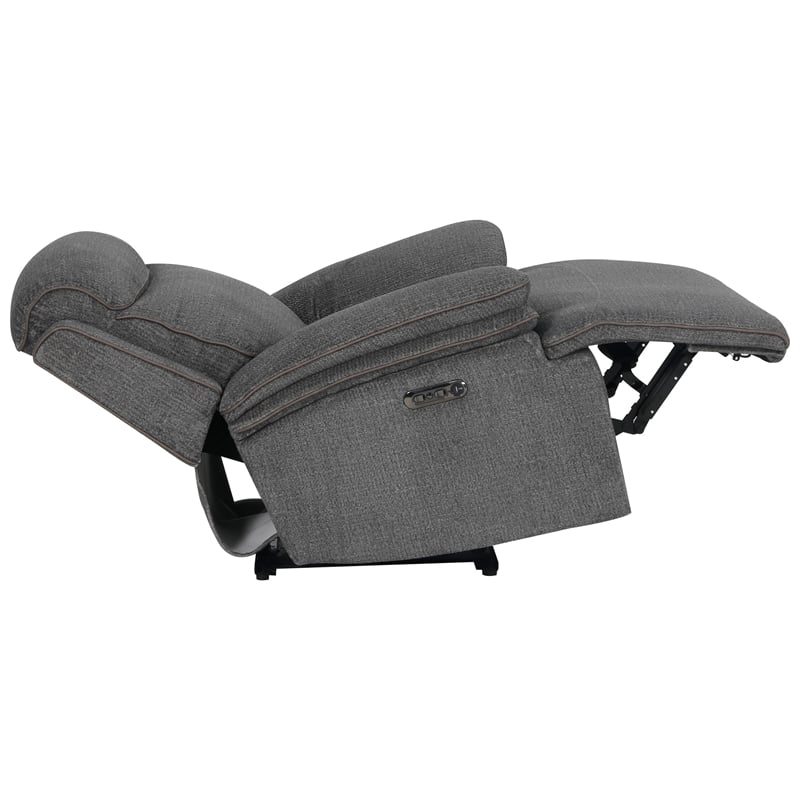 Pemberly Row Contemporary Airy Midnight Power Zero Gravity Recliner