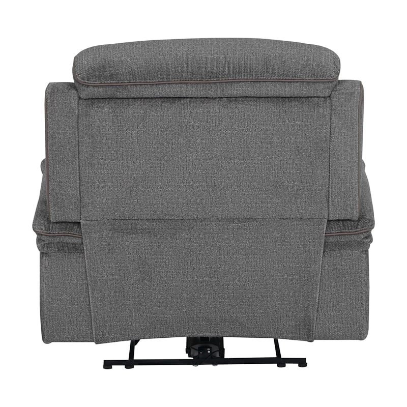 Pemberly Row Contemporary Airy Midnight Power Zero Gravity Recliner